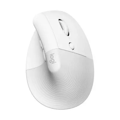 Souris Logitech Lift Ergonomique Verticale Sans Fil Blanc - Silencieuse