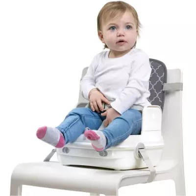 Réhausseur bébé portable et sécurisé - BENBAT - Gris