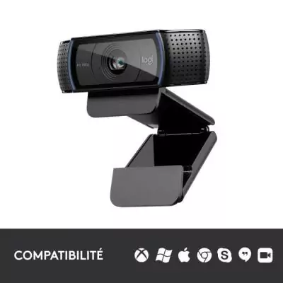 Webcam - Full HD 1080p - Logitech - C920 - Microphone intégré Webcam - Full HD 1080p - Logitech - C920 - Microphone intégré