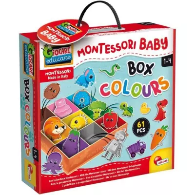 Boîte Couleurs Montessori 29x29x7 cm - Jeu d'Apprentissage