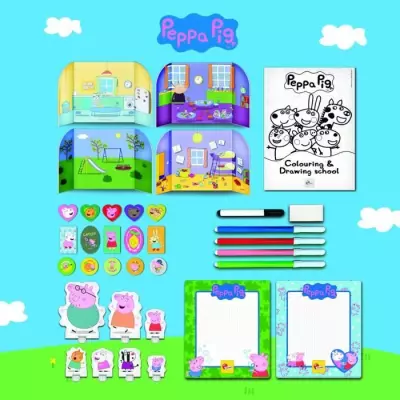 Sac à dos école de dessin Peppa Pig - LISCIANI: idéal pour les petits artistes