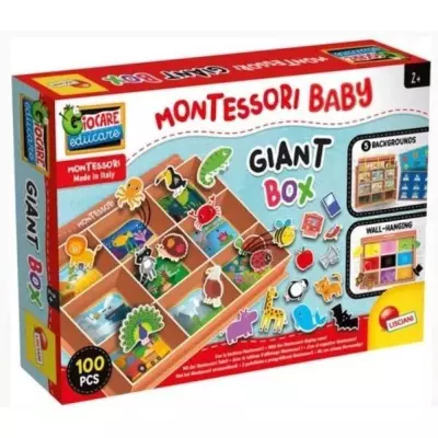 Boîte géante Montessori Baby - Activités variées - Découvertes amusantes