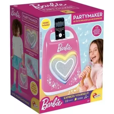 Enceinte Bluetooth Barbie Party avec Micro - Idéal pour chanter et danser
