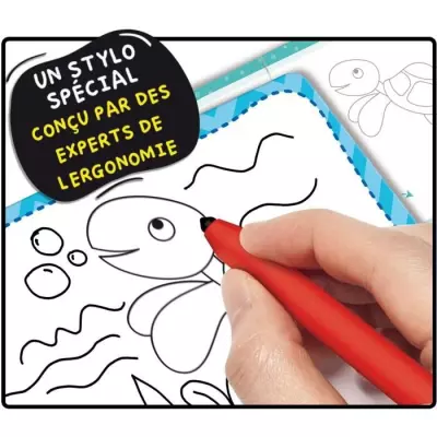 Kit de dessin Montessori Pen - Activités créatives - Stylo ergonomique et tableaux effaçables