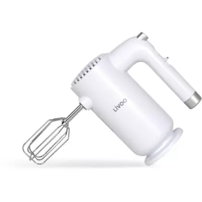 Batteur électrique LIVOO 250W - 5 vitesses - Fonction turbo - Blanc