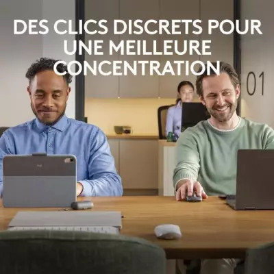 Souris Logitech MX Anywhere 3S Rose - Compacte, Silencieuse et 8K DPI