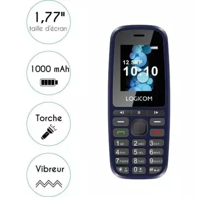 Smartphone LOGICOM Posh 402 Bleu - Compact et performant!
