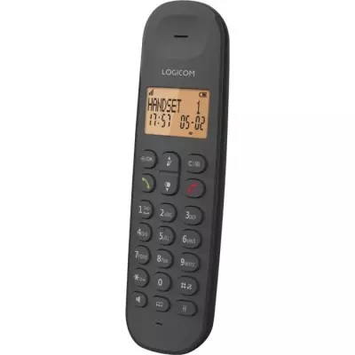 Téléphone fixe sans fil LOGICOM DECT ILOA 150 SOLO - Noir, compact et performant