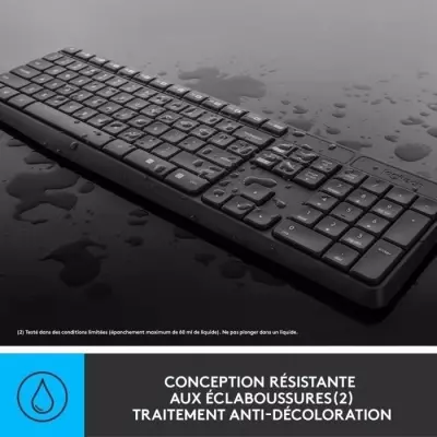 Ensemble clavier souris Logitech MK235 Sans fil - Compact et pratique