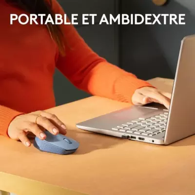Souris Logitech M171 Ambidextre Bleu Gris - Sans Fil