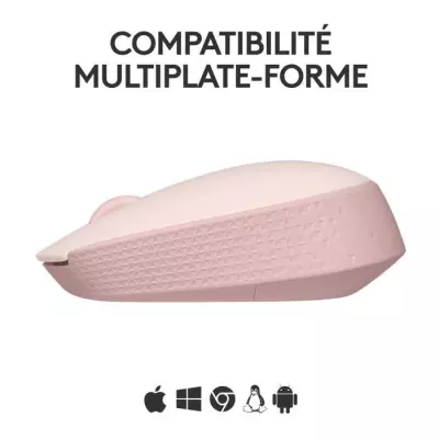 Souris Logitech M171 Sans Fil Ambidextre Rose - Compacte et pratique