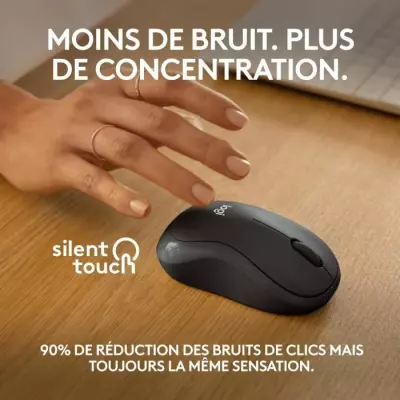 Souris sans fil Logitech M240 Graphite - Compacte et ergonomique