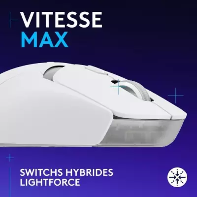 Souris gamer sans fil Logitech G309 - Blanche: compacte et performante