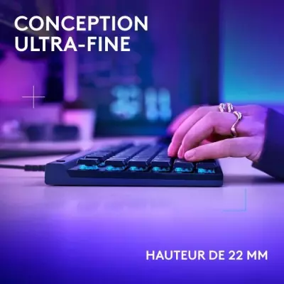 Clavier gamer Logitech G515 TKL - Mécanique RGB Noir