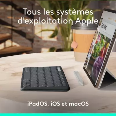 Clavier sans fil Logitech KEYS-TO-GO 2 pour iPad - Pratique et élégant