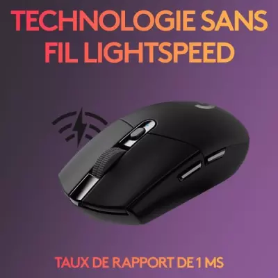 Souris gamer sans fil Logitech G305 Lightspeed - Performances ultimes