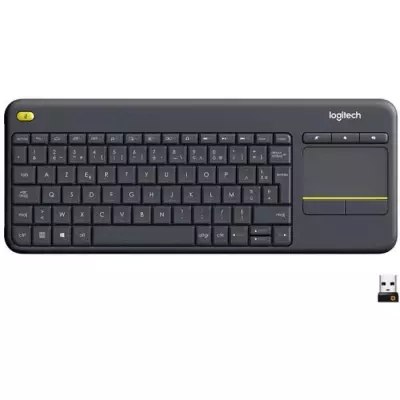 Clavier TV sans fil Logitech K400 Plus AZERTY Noir