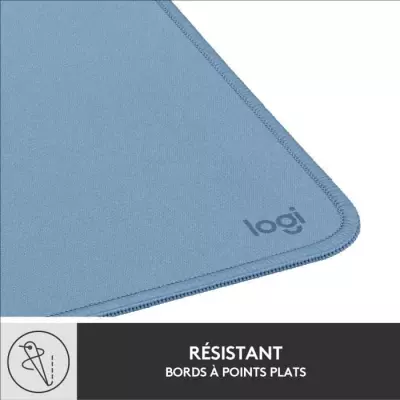 Tapis de souris Logitech Studio - Bleu Gris - Glissement facile