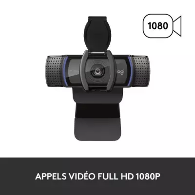 Webcam Full HD 1080p Logitech C920 S - Compacte et performante