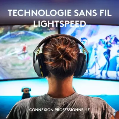 Casque gamer sans fil Logitech G435 Lightspeed noir