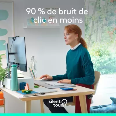 Souris Logitech M650 Blanche Sans Fil Silencieuse - Compacte et ergonomique