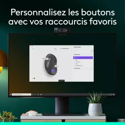 Souris sans fil Logitech M650 Gaucher Graphite - Compact et ergonomique