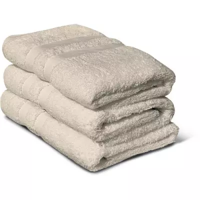 Lot de 3 serviettes - LOVELY HOME - Beige 50 x 100 cm