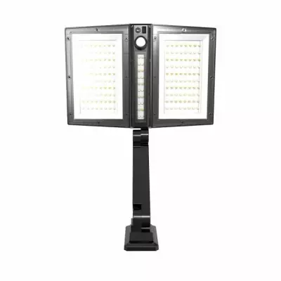 Spot solaire Lumisky Clipper Black - 37 cm - 2 têtes noir - Détecteur de mouvement orientable