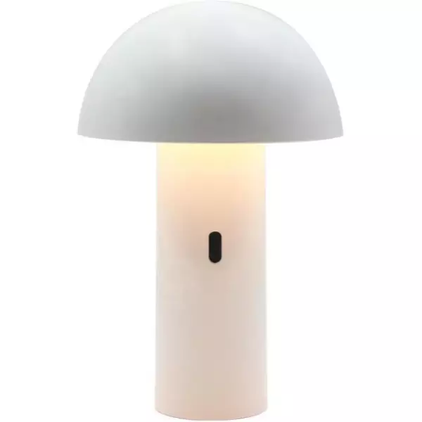 Lampe de table sans fil - LUMISKY - TOD WHITE - H28 cm - Tete orientable - LED blanc chaud