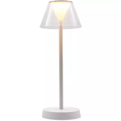 Lampe de table sans fil chic - LUMISKY BEVERLY WHITE