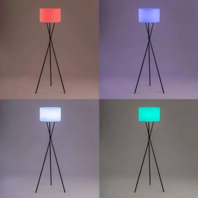 Lampadaire sans fil LUMISKY TAMBOURY - H150 cm - LED multicolore