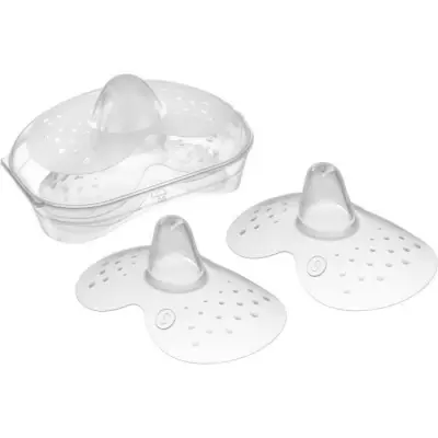 Protections mamelons silicone taille S - Lot de 2