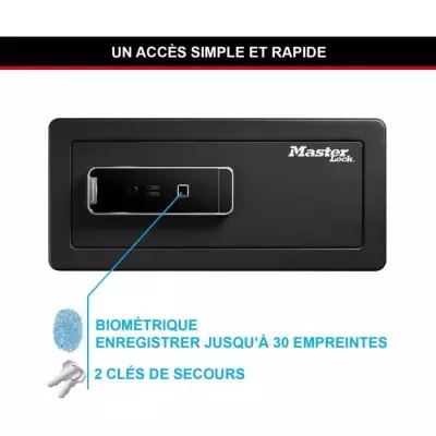 Coffre-fort biométrique Master Lock LX110BEURHRO - Protection des biens de valeur
