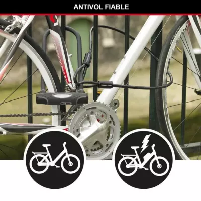Antivol U avec Câble MASTER LOCK XL - Sécurité maximale