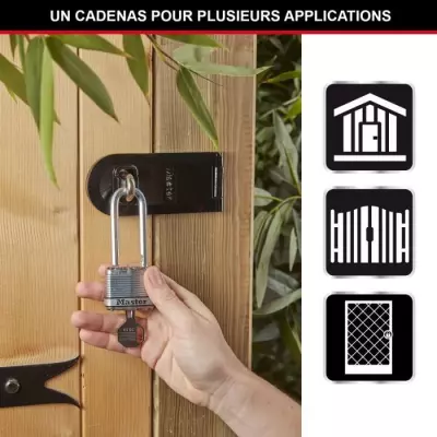 Lot de 3 Cadenas Haute Sécurité MASTER LOCK - Acier Laminé