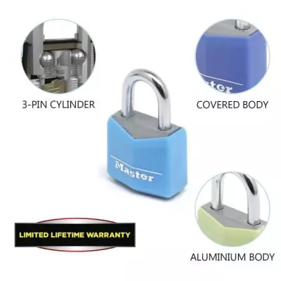 Pack Familial de 4 Petits Cadenas Colorés - MASTER LOCK