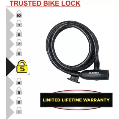 Antivol Câble Vélo Master Lock - Sécurisez votre vélo en extérieur !