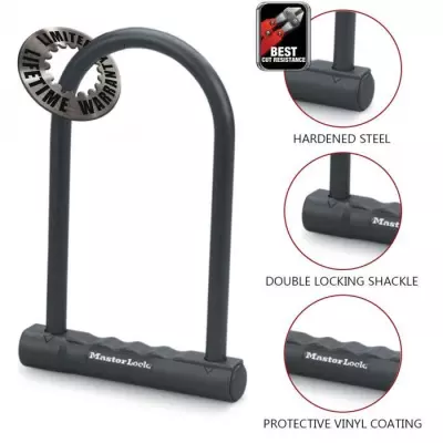 Antivol U Masterlock - Sécurité maximale H.180mm Ø12mm