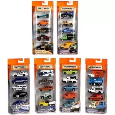 Pack de 5 Petites Voitures Matchbox - Modèle aléatoire