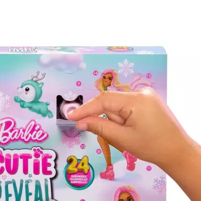 Calendrier de l'Avent Barbie Cutie Reveal - 1 poupée et 24 surprises