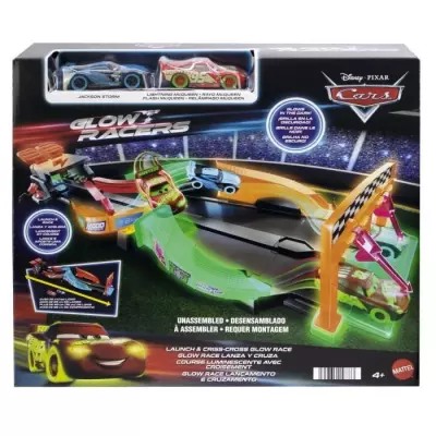 Course nocturne éclatante avec Circuit Glow Racers - Mattel