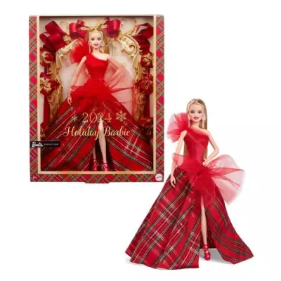 BARBIE Poupée joyeux noël blonde HRM61 - Cadeau magique en POUPEE