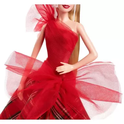 BARBIE Poupée joyeux noël blonde HRM61 - Cadeau magique en POUPEE
