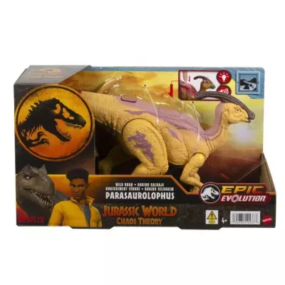 Figurine articulée Jurassic World Parasaurolophus Rugissement Féroce
