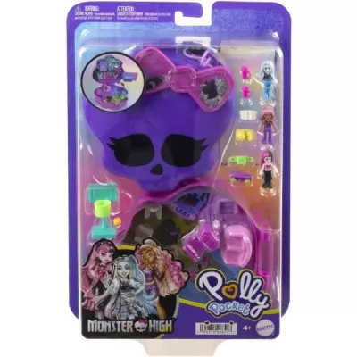 Coffret Polly Pocket-Monster High 3 mini-figurines et 10 accessoires