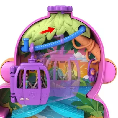 Polly Pocket Maman Singe et Bébé - Coffret 2 mini-figurines HWP04