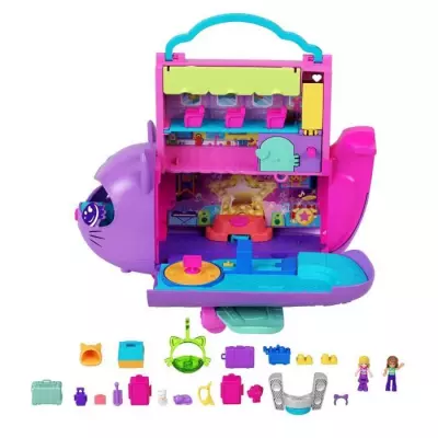 Polly Pocket Coffret Avion Chaton Transformable