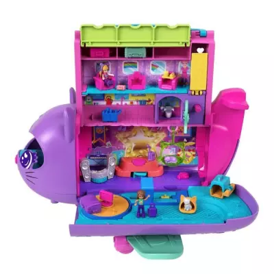 Polly Pocket Coffret Avion Chaton Transformable