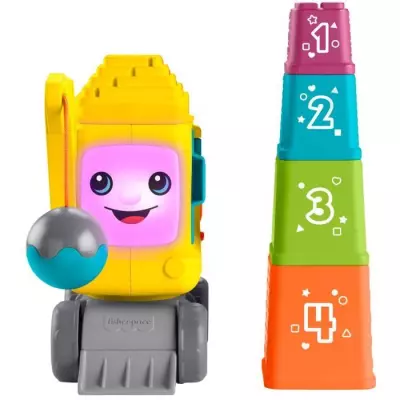 Éveillez l'imagination avec le Fisher-Price-La Calculo'Grue-Blocs Éveillez l'imagination avec le Fisher-Price-La Calculo'Grue-Blocs
