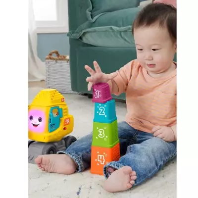 Éveillez l'imagination avec le Fisher-Price-La Calculo'Grue-Blocs Éveillez l'imagination avec le Fisher-Price-La Calculo'Grue-Blocs